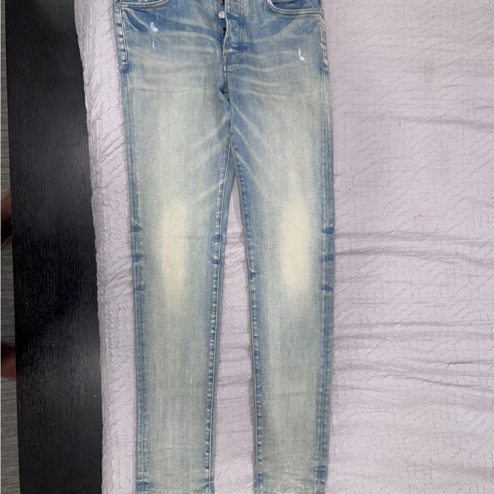 Amiri Stylish Faded Blue Jeans
